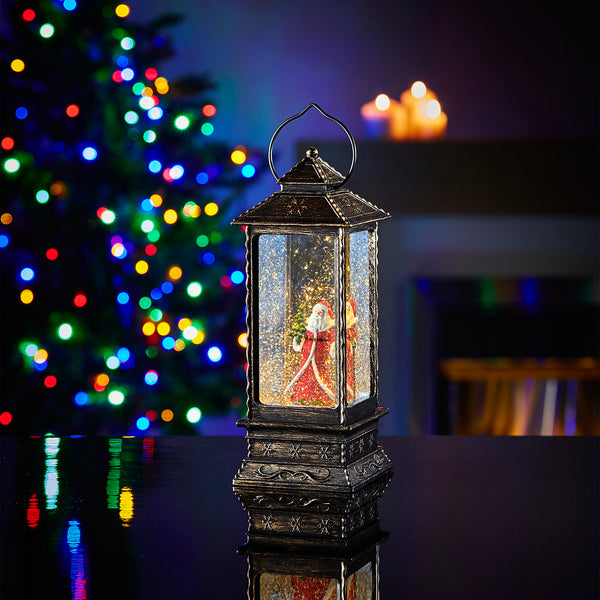 Musical Snow Globe Lantern - Santa Claus