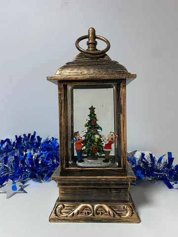 Snow Globe Lantern - Children decorating a Christmas Tree