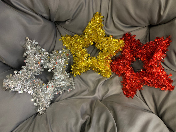 Tinsel Star Wreath