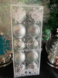 Silver Bauble pack (20)