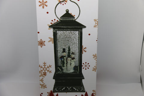 Snow Globe Lantern -Snowman