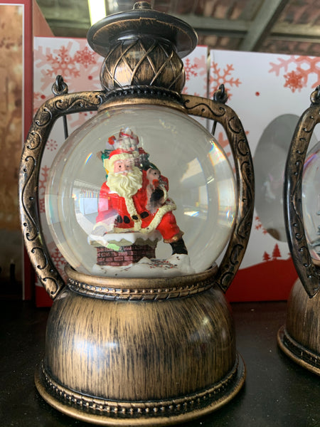 Snow Globe Lantern - Santa Claus