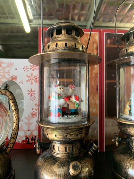 Snow Globe Lantern - Santa Claus