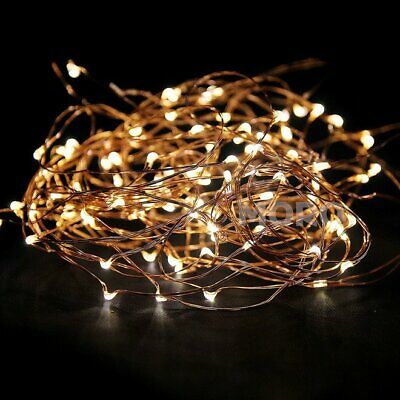 10 M Battery Powered Copper Wire String Fairy Xmas Party Lights